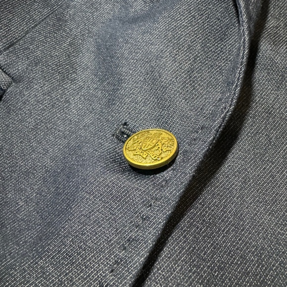 Banana Republic Indigo Denim-like Blazer Jacket - Size 2 - Picture 3 of 7